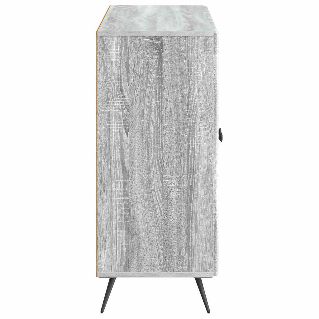 vidaXL Bufet Szary Sonoma 89 x 34,5 x 80 cm Drewno inżynieryjne