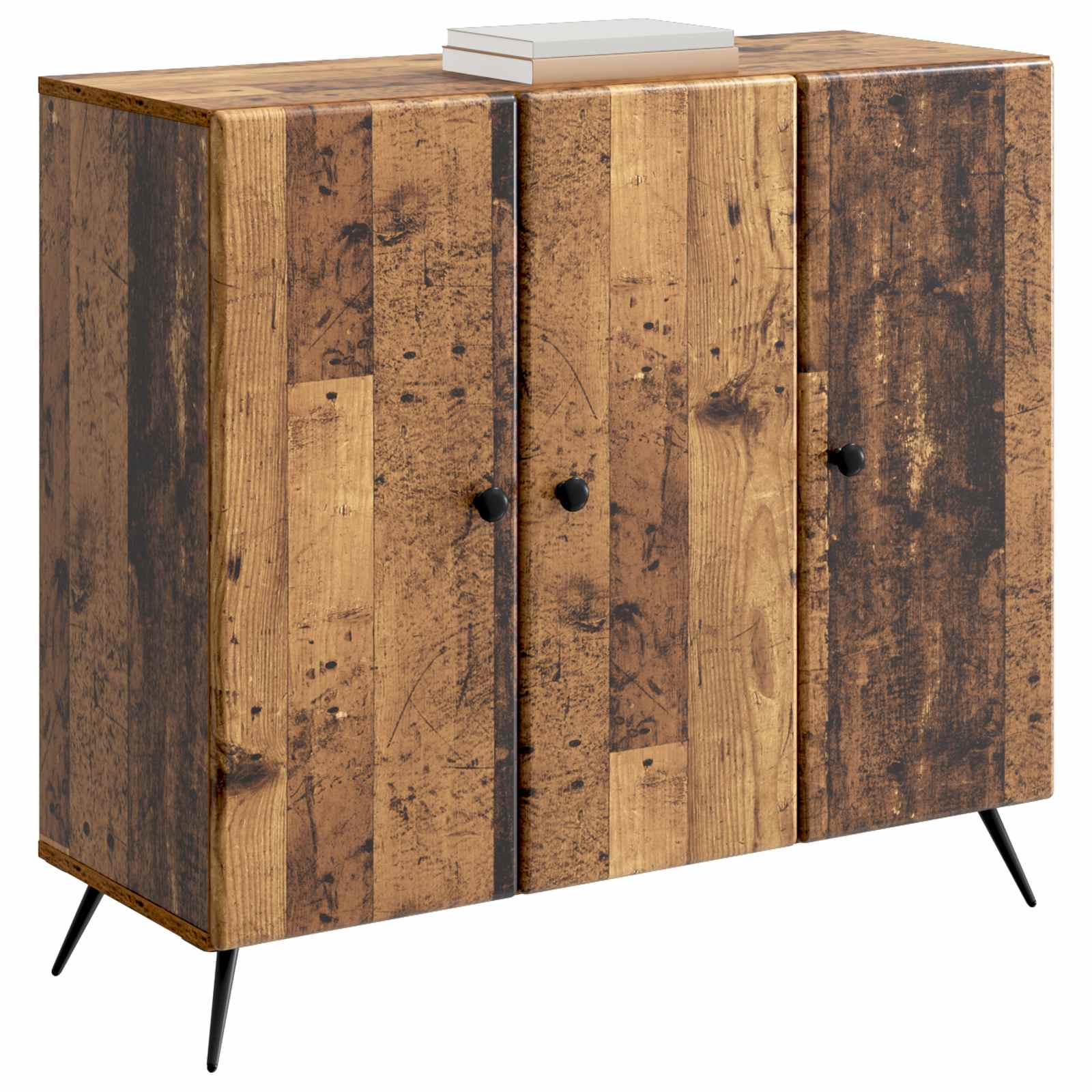 vidaXL Bufet Stare drewno 89 x 34,5 x 80 cm Drewno inżynieryjne