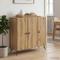 vidaXL Bufet Dąb artisan 89 x 34,5 x 80 cm Drewno inżynieryjne