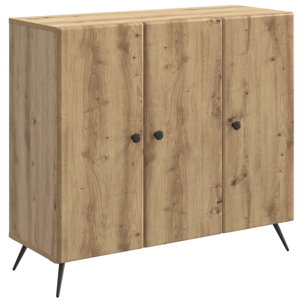 vidaXL Bufet Dąb artisan 89 x 34,5 x 80 cm Drewno inżynieryjne