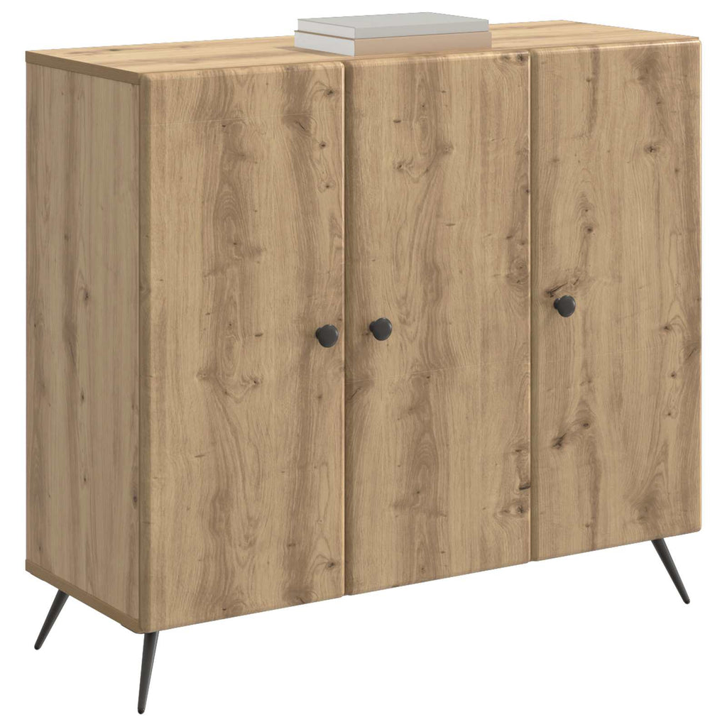 vidaXL Bufet Dąb artisan 89 x 34,5 x 80 cm Drewno inżynieryjne