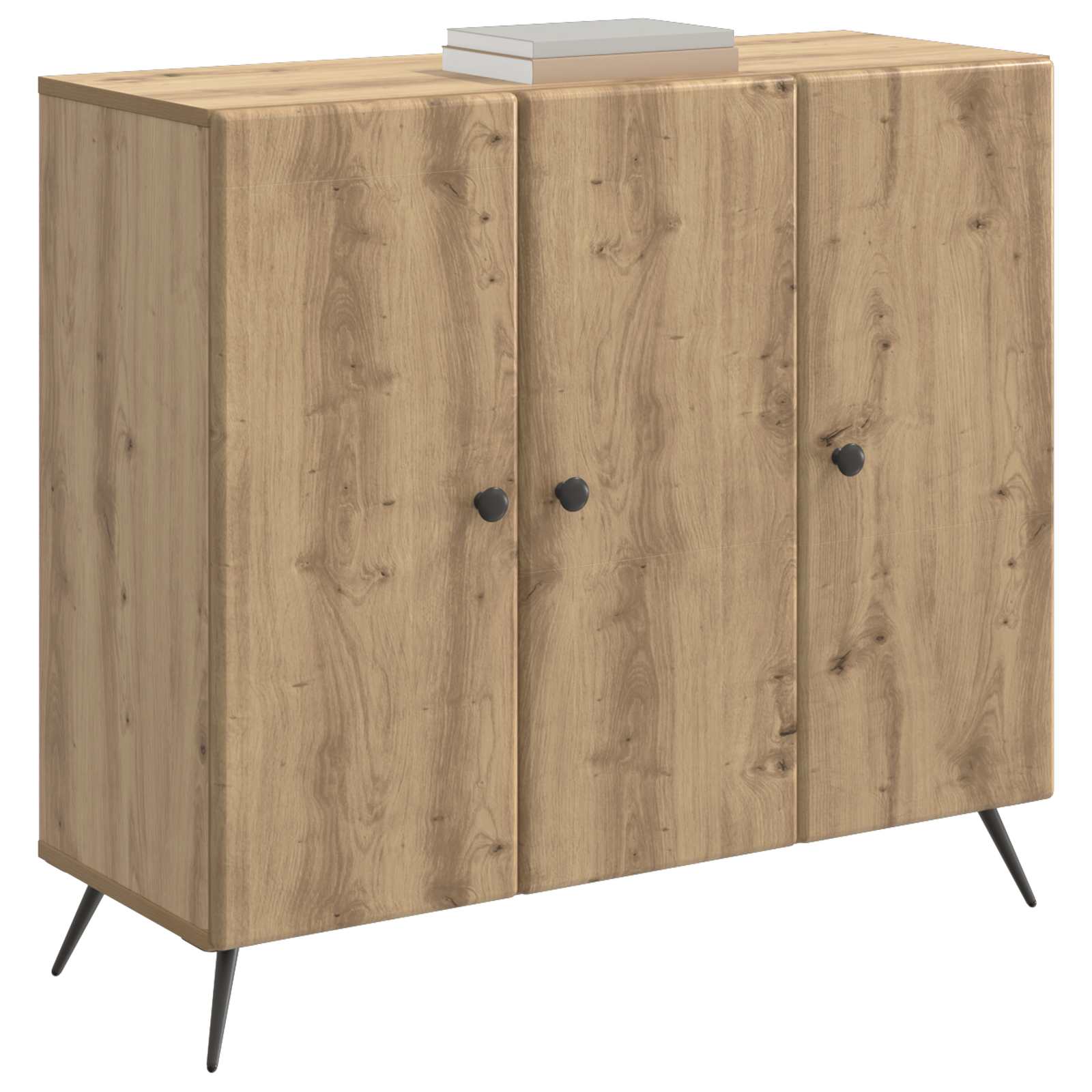 vidaXL Bufet Dąb artisan 89 x 34,5 x 80 cm Drewno inżynieryjne