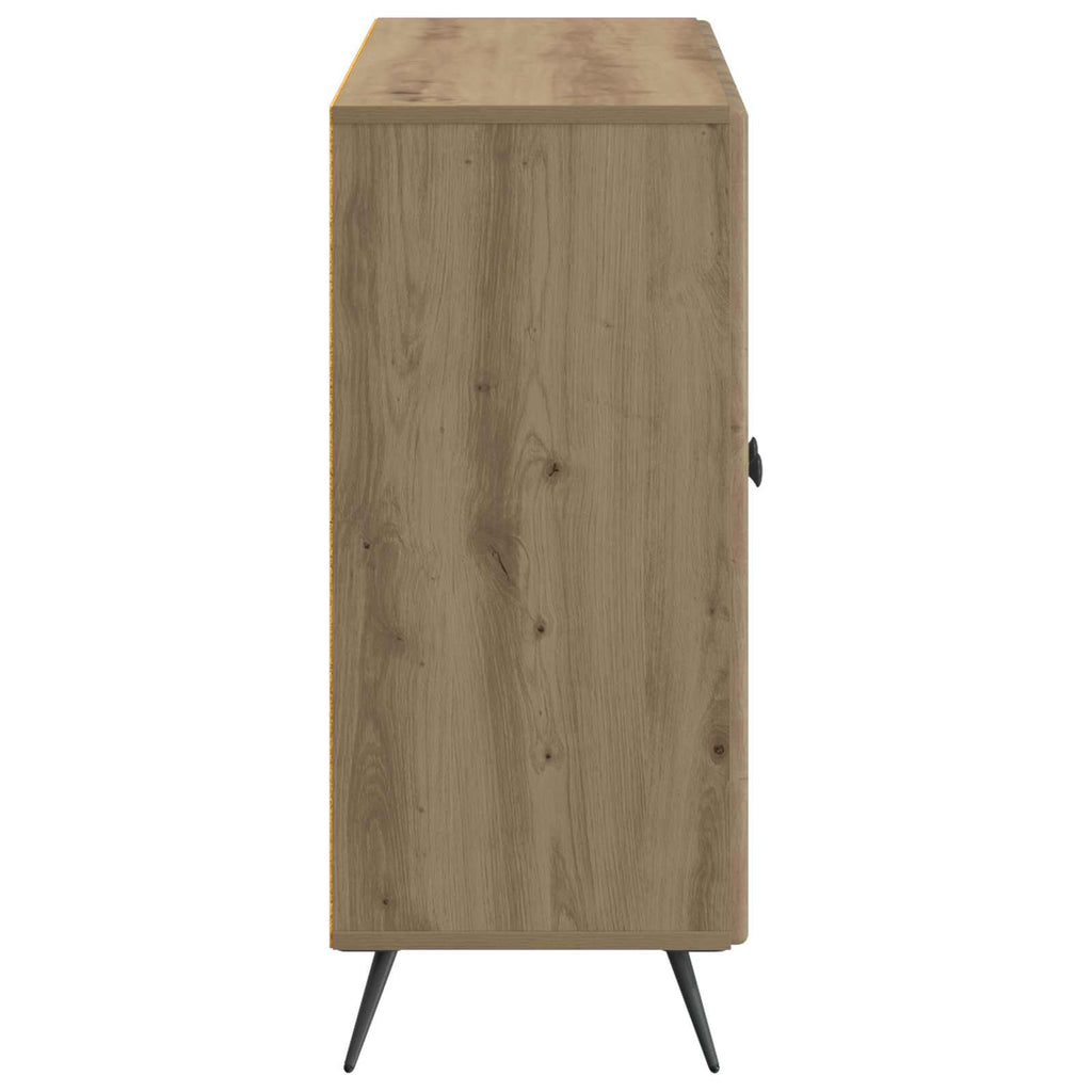 vidaXL Bufet Dąb artisan 89 x 34,5 x 80 cm Drewno inżynieryjne