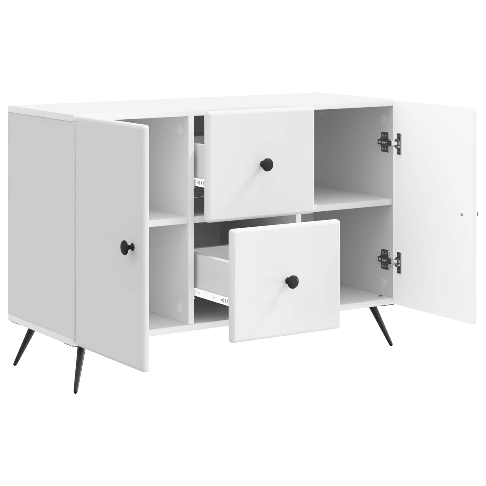 vidaXL Bufet Biały 89 x 34,5 x 60 cm Drewno inżynieryjne