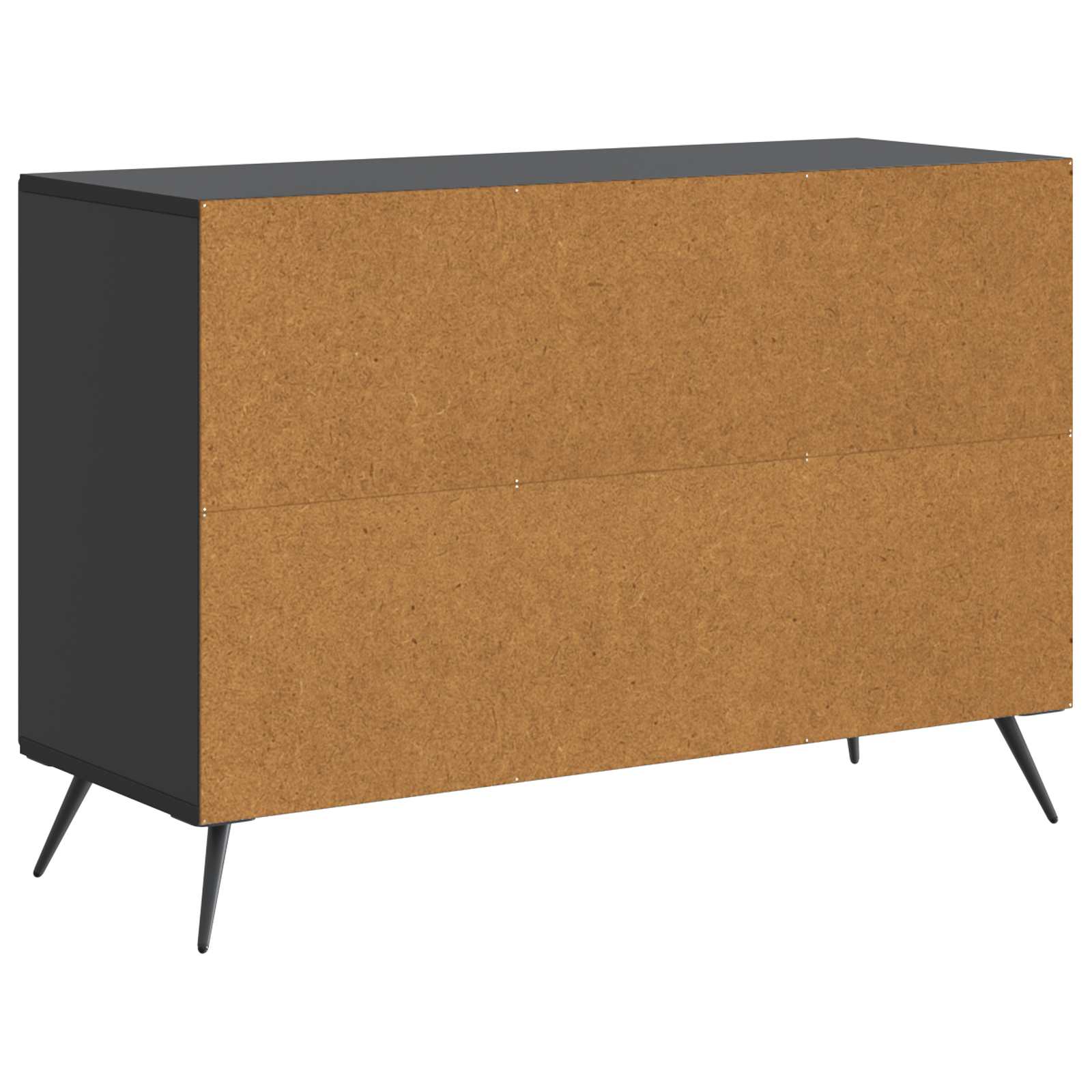 vidaXL Bufet z szufladą Czarny 89 x 34,5 x 60 cm Drewno inżynieryjne
