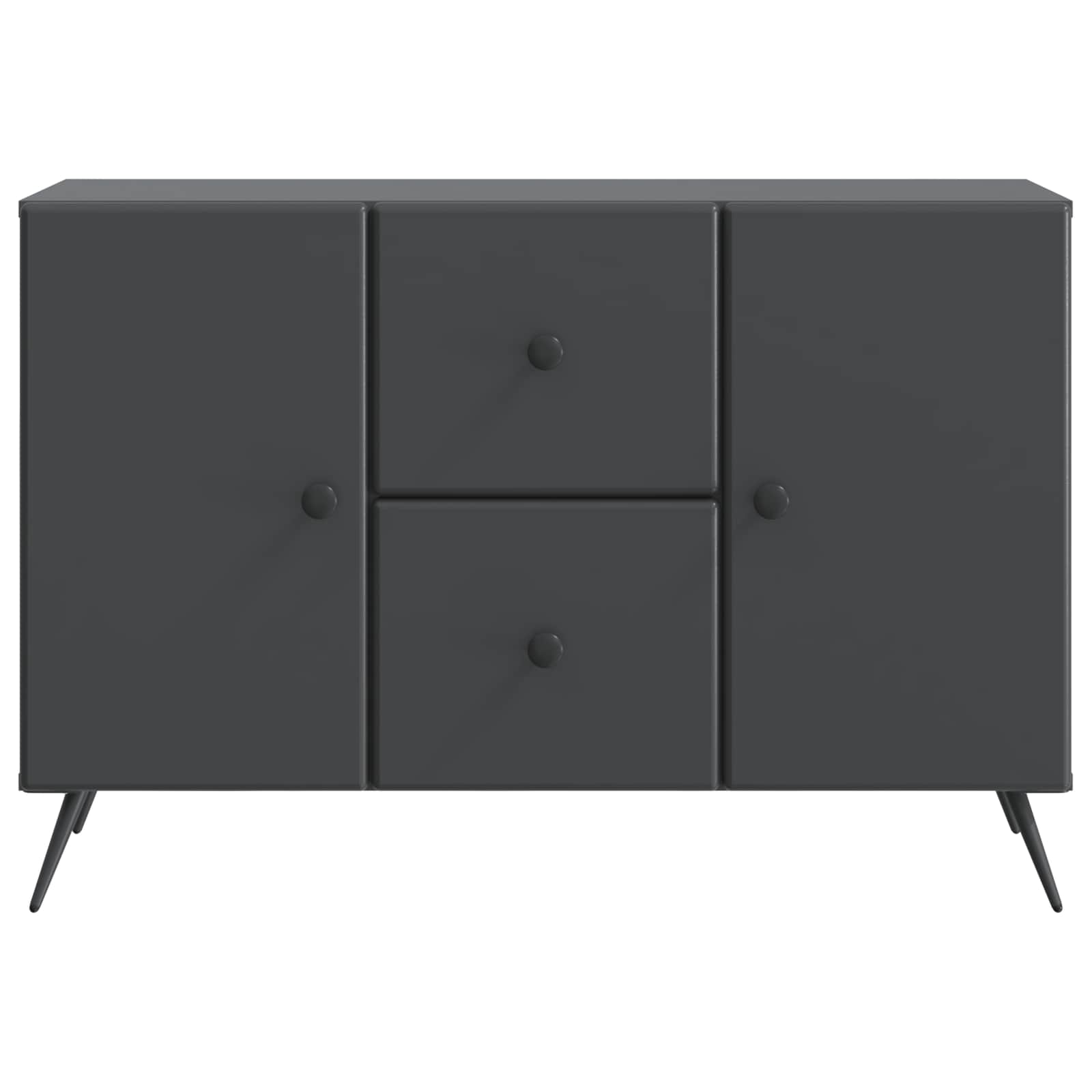 vidaXL Bufet z szufladą Czarny 89 x 34,5 x 60 cm Drewno inżynieryjne