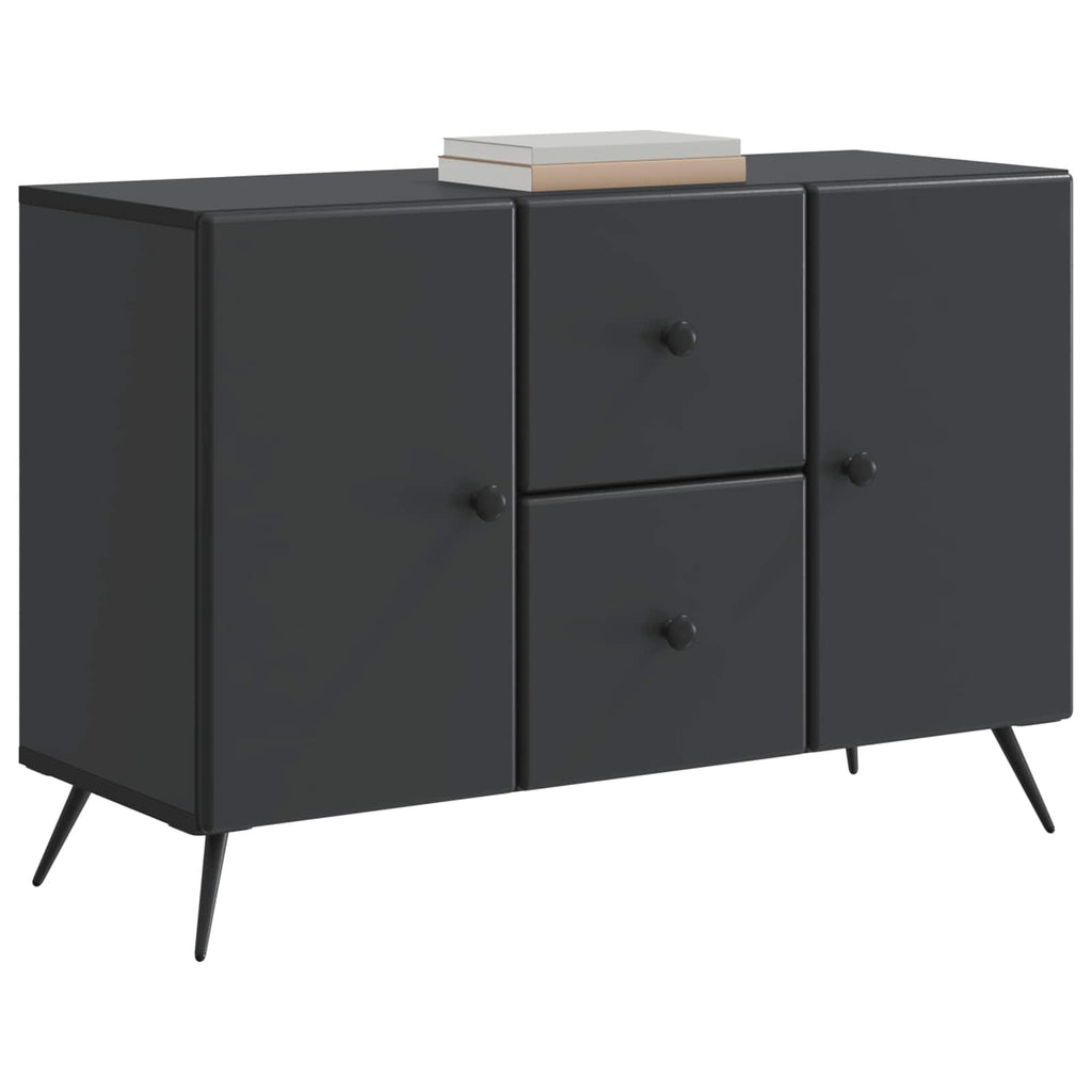 vidaXL Bufet z szufladą Czarny 89 x 34,5 x 60 cm Drewno inżynieryjne