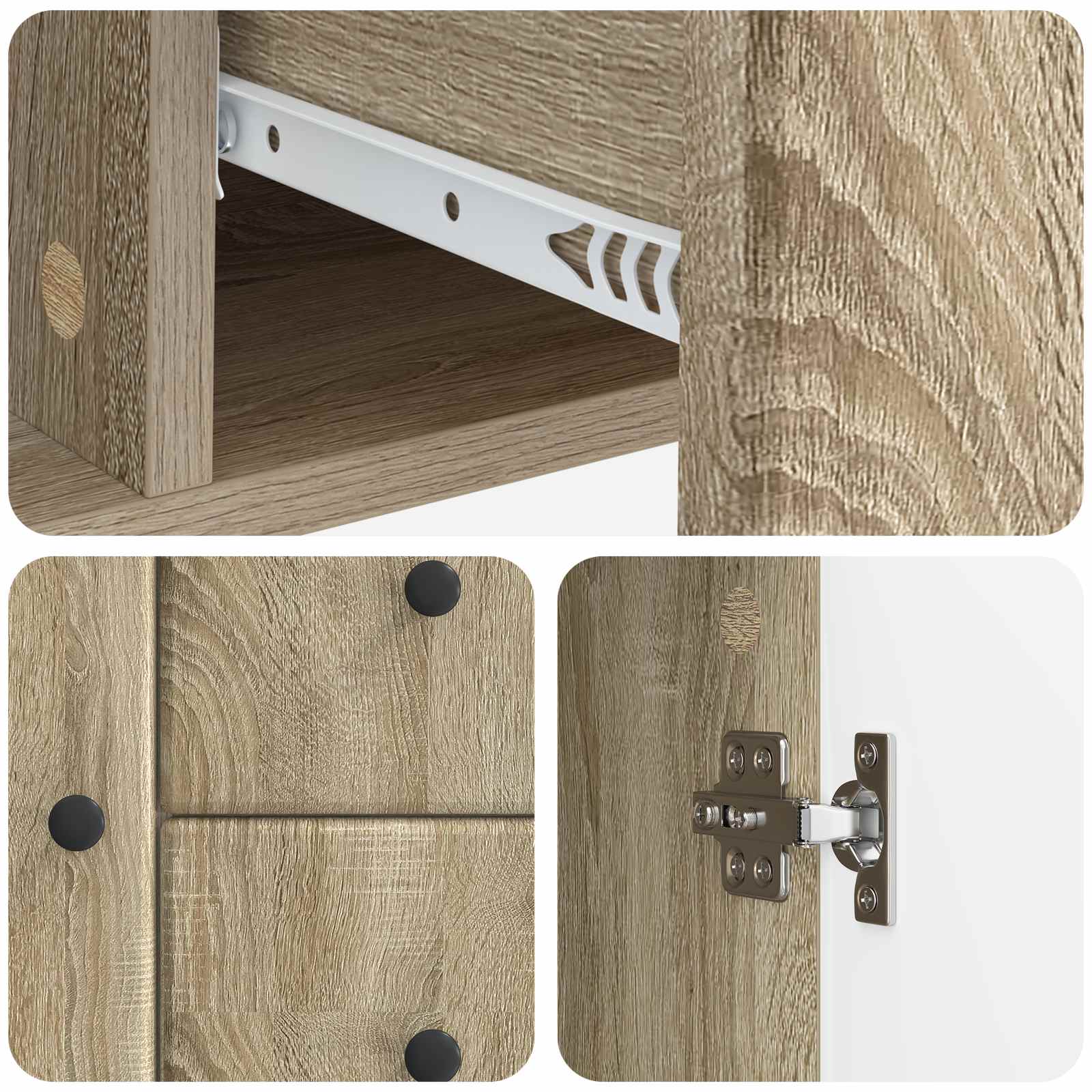 vidaXL Bufet dąb Sonoma 89 x 34,5 x 60 cm Drewno inżynieryjne