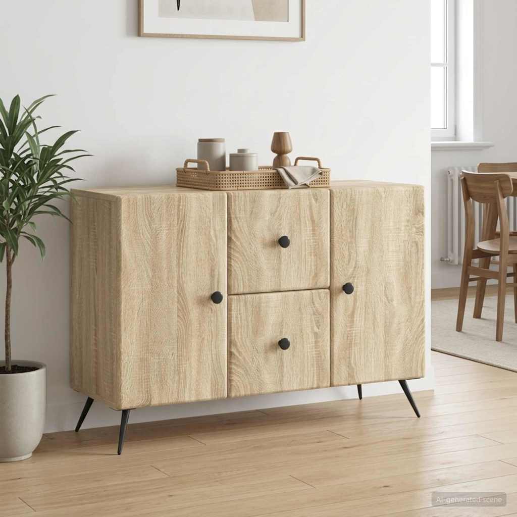 vidaXL Bufet dąb Sonoma 89 x 34,5 x 60 cm Drewno inżynieryjne
