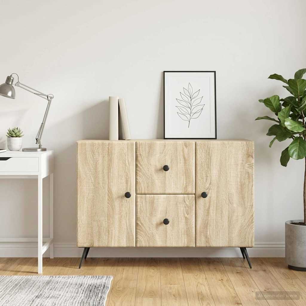vidaXL Bufet dąb Sonoma 89 x 34,5 x 60 cm Drewno inżynieryjne