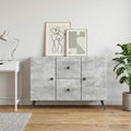 vidaXL Bufet Betonowy szary 89 x 34,5 x 60 cm Drewno inżynieryjne