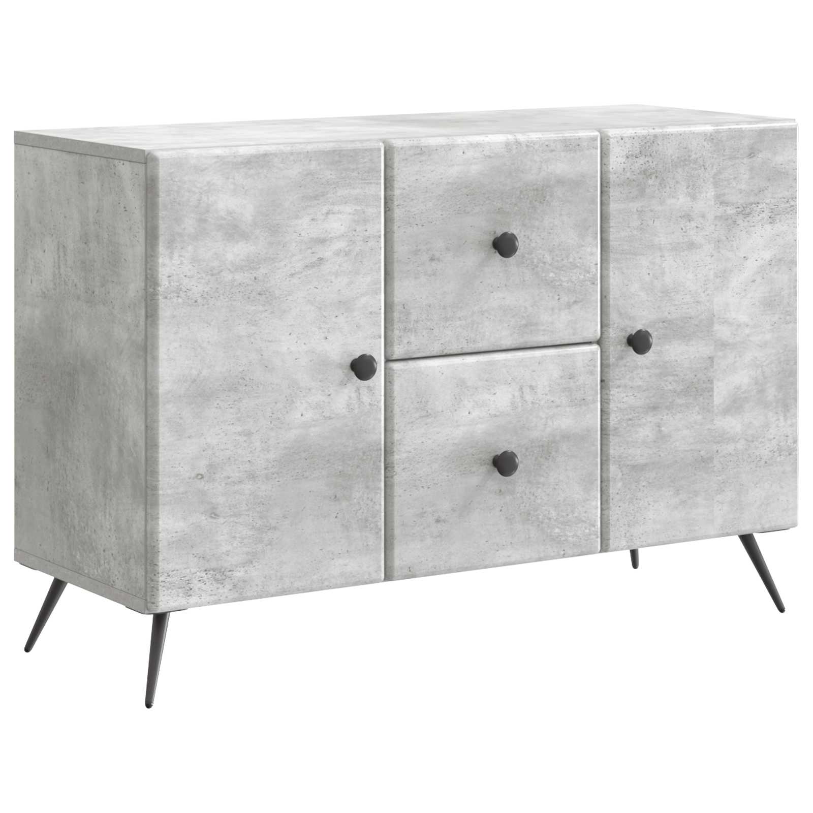 vidaXL Bufet Betonowy szary 89 x 34,5 x 60 cm Drewno inżynieryjne