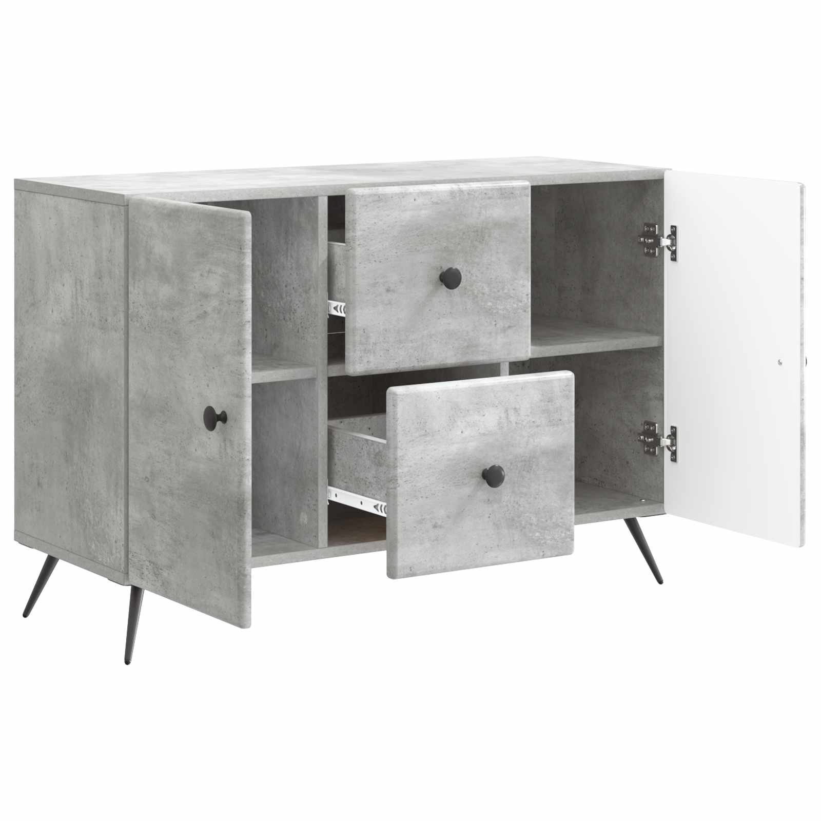 vidaXL Bufet Betonowy szary 89 x 34,5 x 60 cm Drewno inżynieryjne