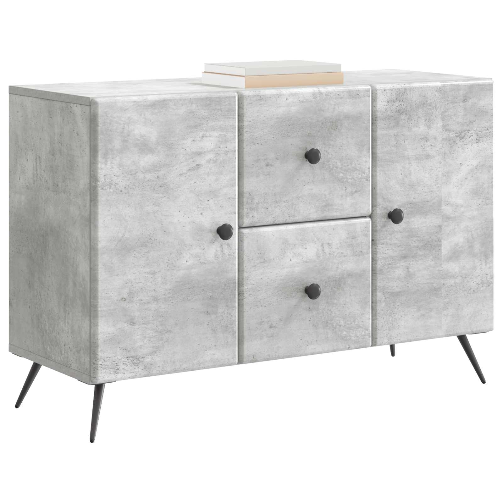 vidaXL Bufet Betonowy szary 89 x 34,5 x 60 cm Drewno inżynieryjne