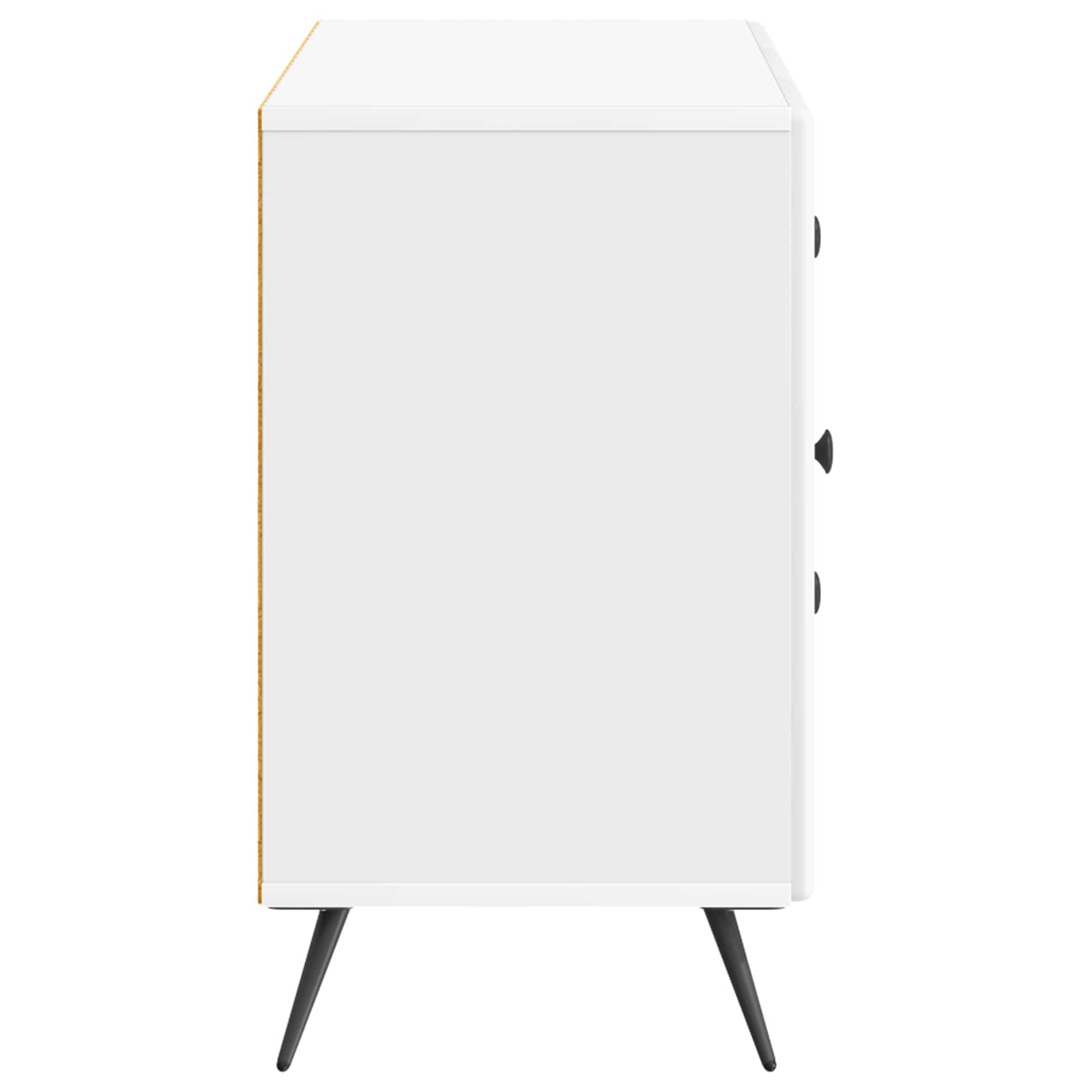 vidaXL Bufet Biały wysoki połysk 89 x 34,5 x 60 cm Drewno inżynieryjne