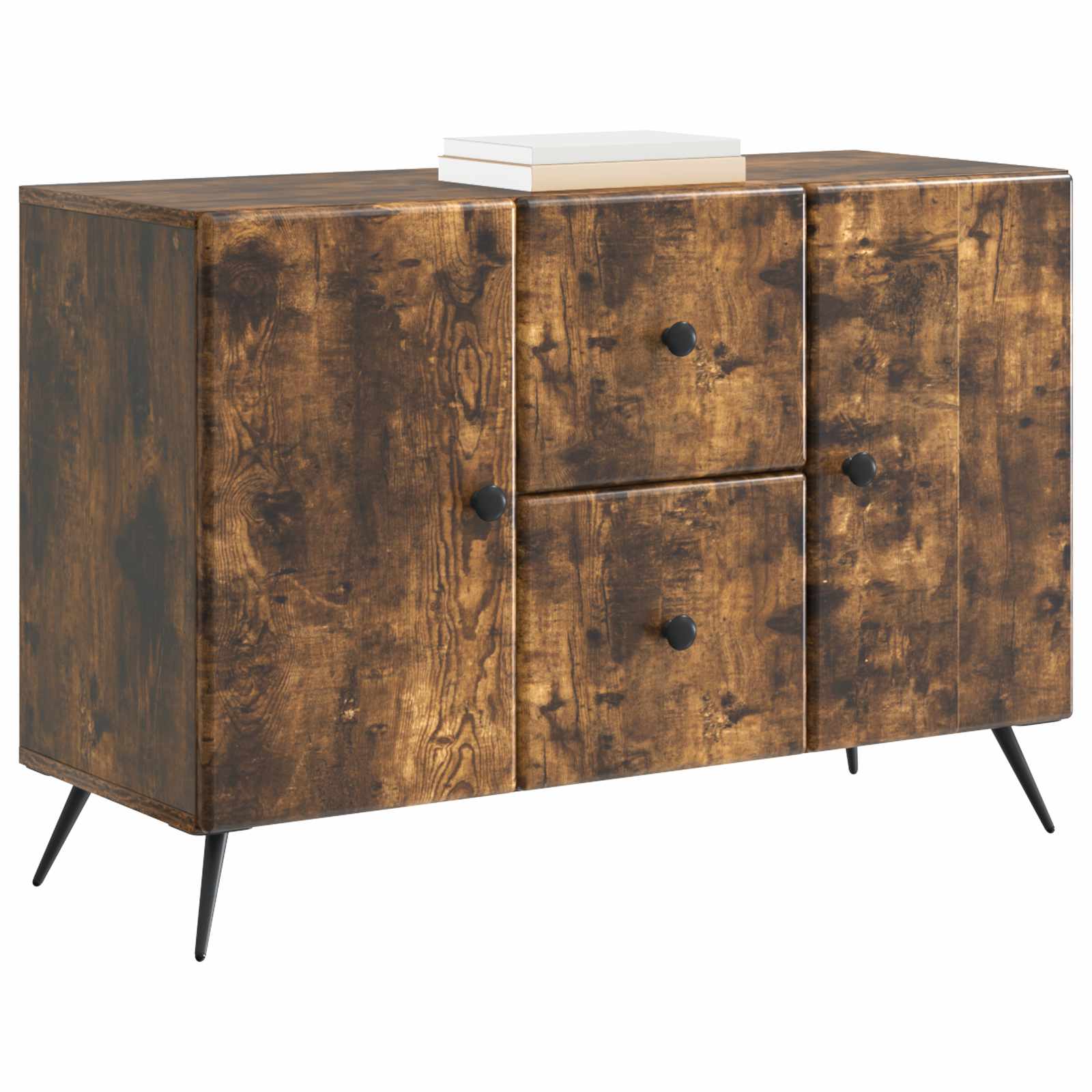 vidaXL Bufet Dąb wędzony 89 x 34,5 x 60 cm Drewno inżynieryjne