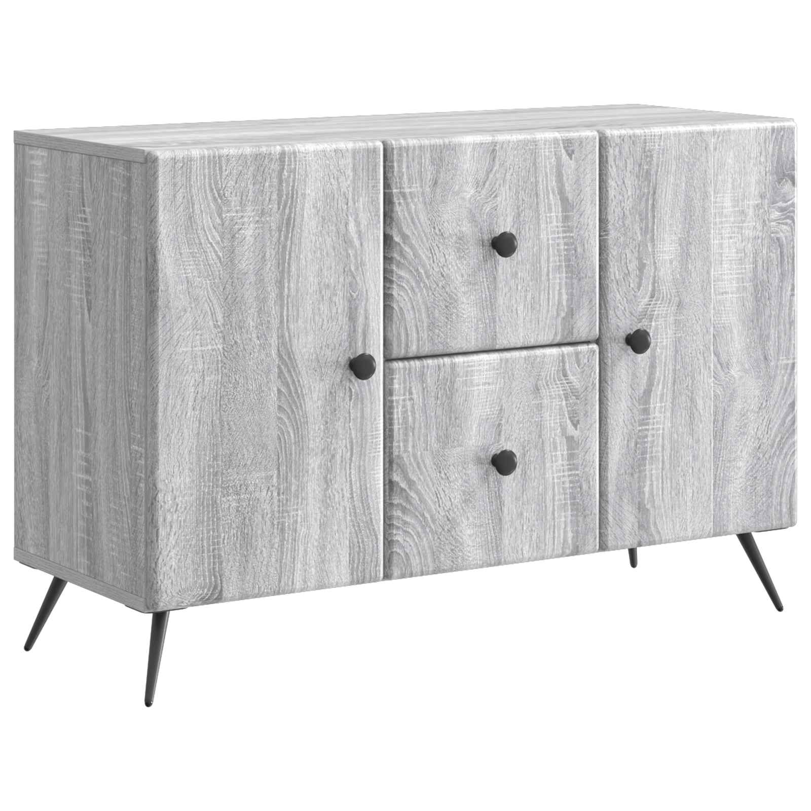 vidaXL Bufet Szary Sonoma 89 x 34,5 x 60 cm Drewno inżynieryjne