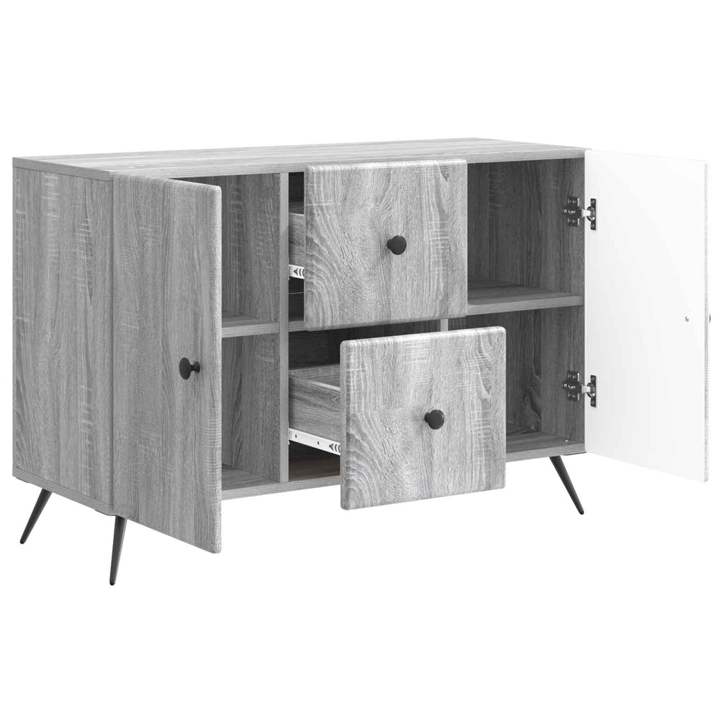 vidaXL Bufet Szary Sonoma 89 x 34,5 x 60 cm Drewno inżynieryjne