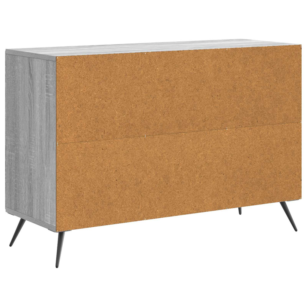 vidaXL Bufet Szary Sonoma 89 x 34,5 x 60 cm Drewno inżynieryjne