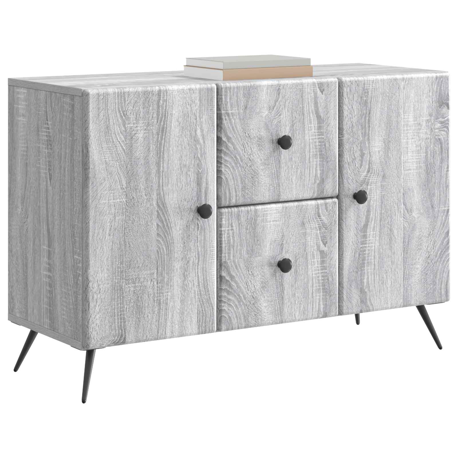 vidaXL Bufet Szary Sonoma 89 x 34,5 x 60 cm Drewno inżynieryjne
