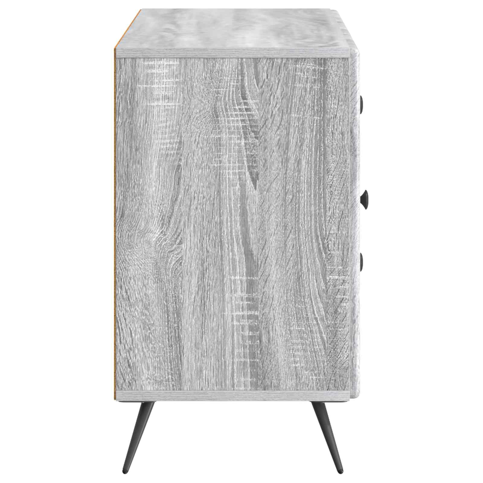 vidaXL Bufet Szary Sonoma 89 x 34,5 x 60 cm Drewno inżynieryjne