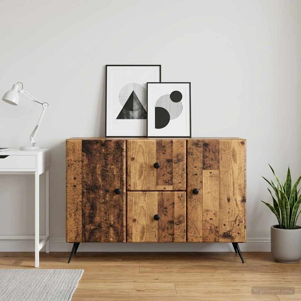vidaXL Bufet Stare drewno 89 x 34,5 x 60 cm Drewno inżynieryjne