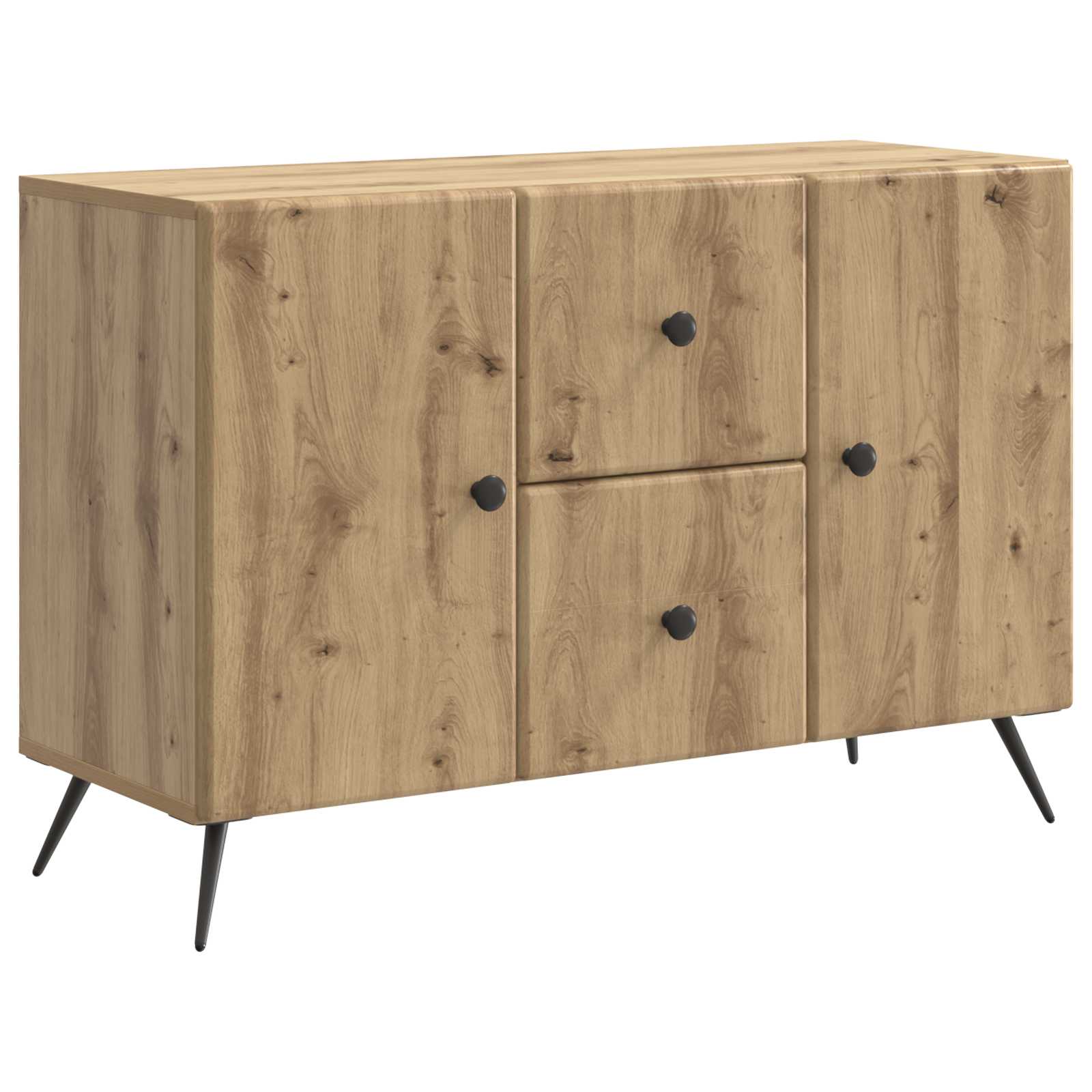 vidaXL Bufet Dąb artisan 89 x 34,5 x 60 cm Drewno inżynieryjne
