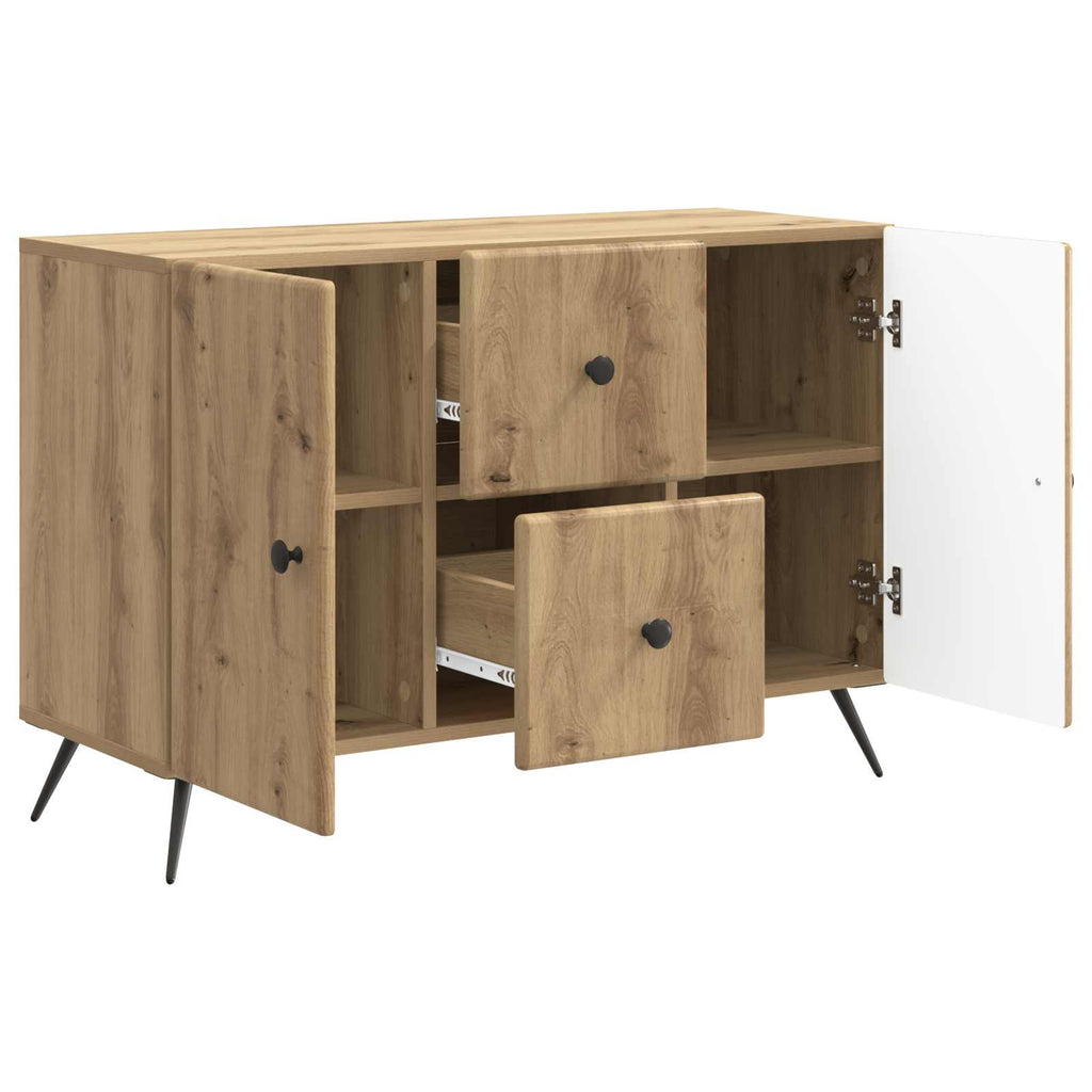 vidaXL Bufet Dąb artisan 89 x 34,5 x 60 cm Drewno inżynieryjne