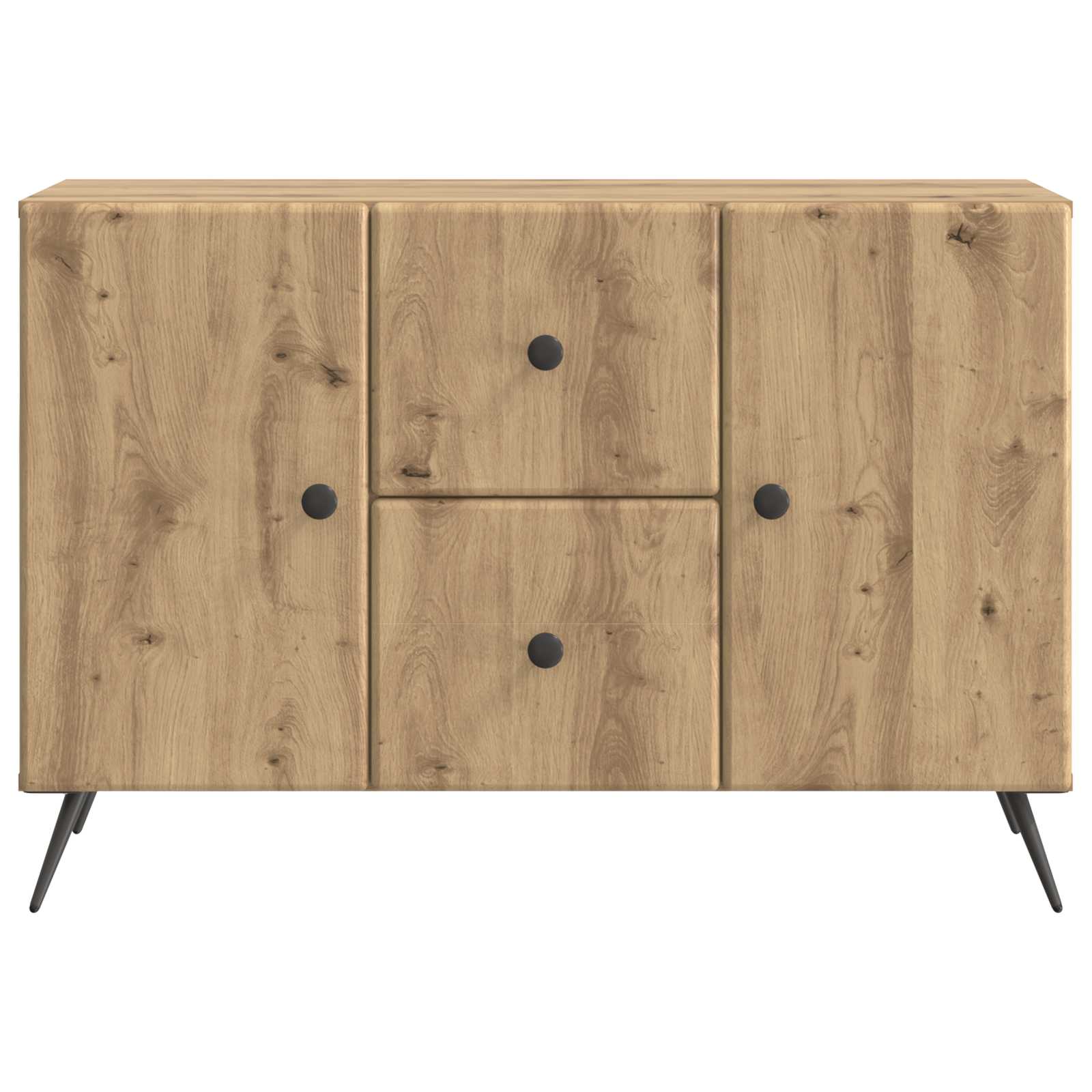 vidaXL Bufet Dąb artisan 89 x 34,5 x 60 cm Drewno inżynieryjne