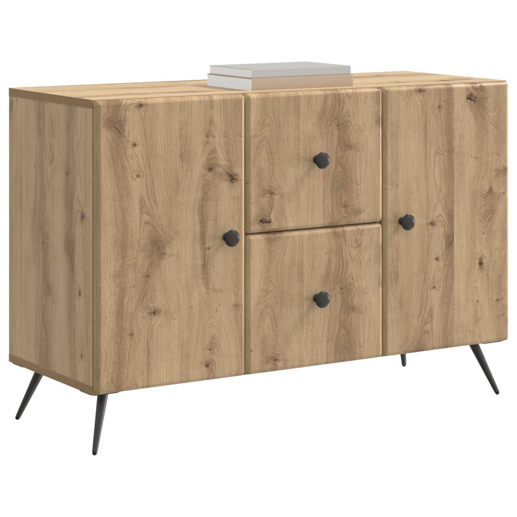 vidaXL Bufet Dąb artisan 89 x 34,5 x 60 cm Drewno inżynieryjne