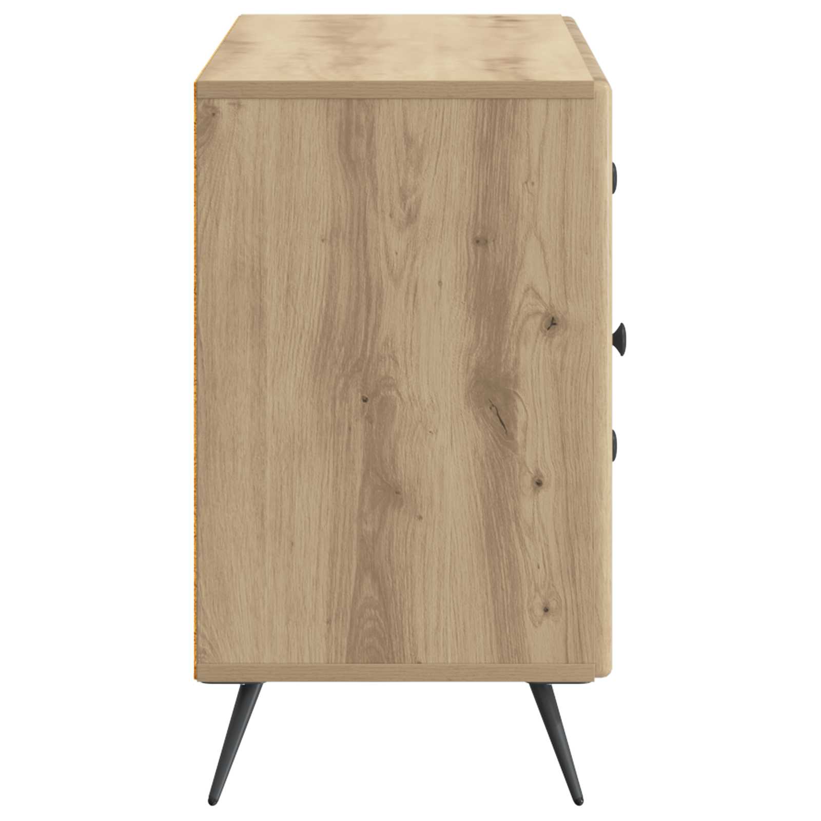 vidaXL Bufet Dąb artisan 89 x 34,5 x 60 cm Drewno inżynieryjne