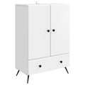 vidaXL Bufet z szufladą Biały 66 x 34,5 x 95 cm Drewno inżynieryjne