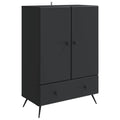 vidaXL Bufet z szufladą Czarny 66 x 34,5 x 95 cm Drewno inżynieryjne