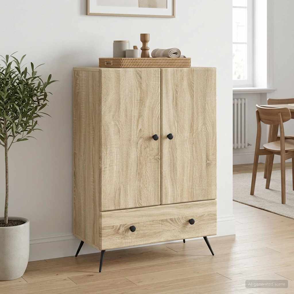 vidaXL Bufet dąb Sonoma 66 x 34,5 x 95 cm Drewno inżynieryjne
