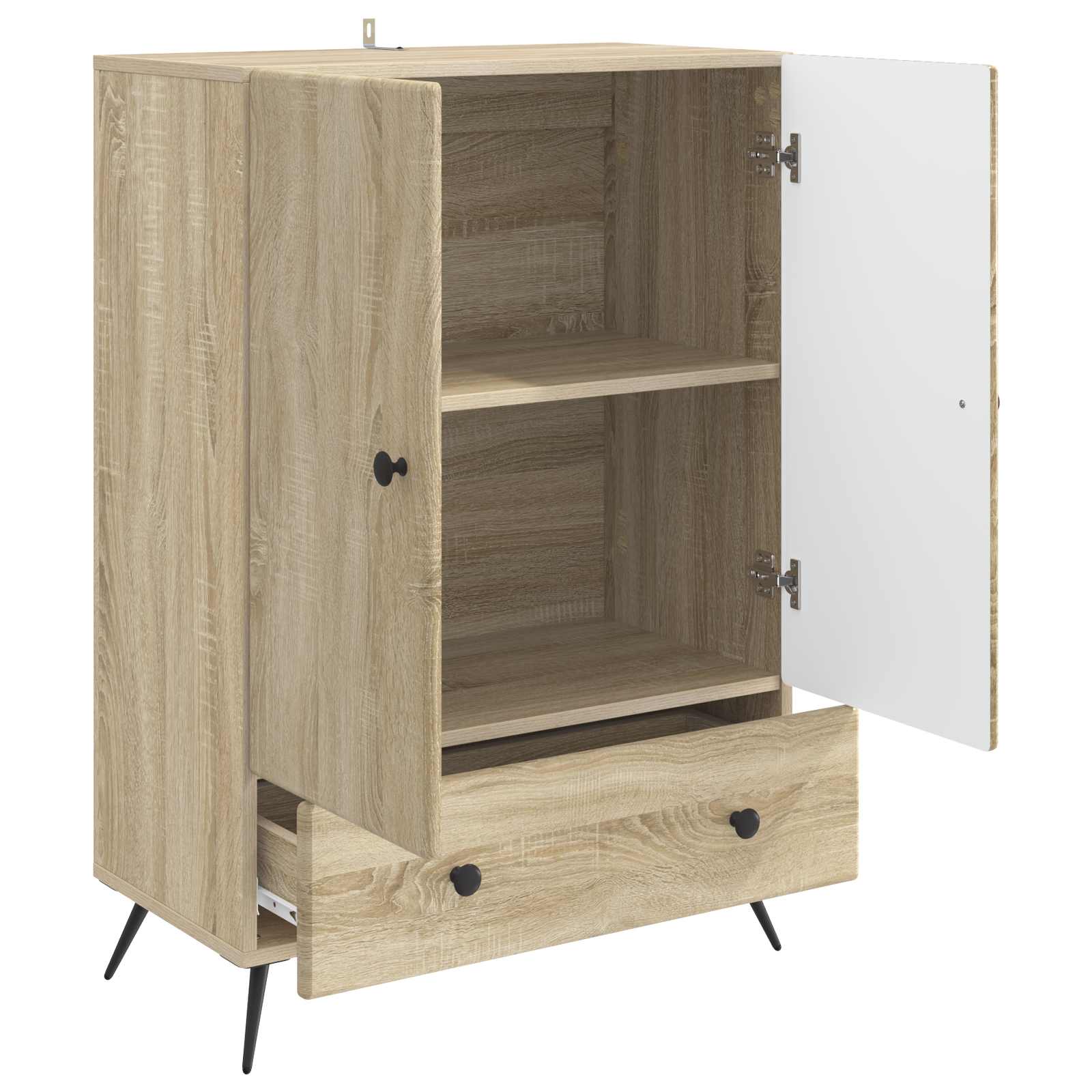 vidaXL Bufet dąb Sonoma 66 x 34,5 x 95 cm Drewno inżynieryjne