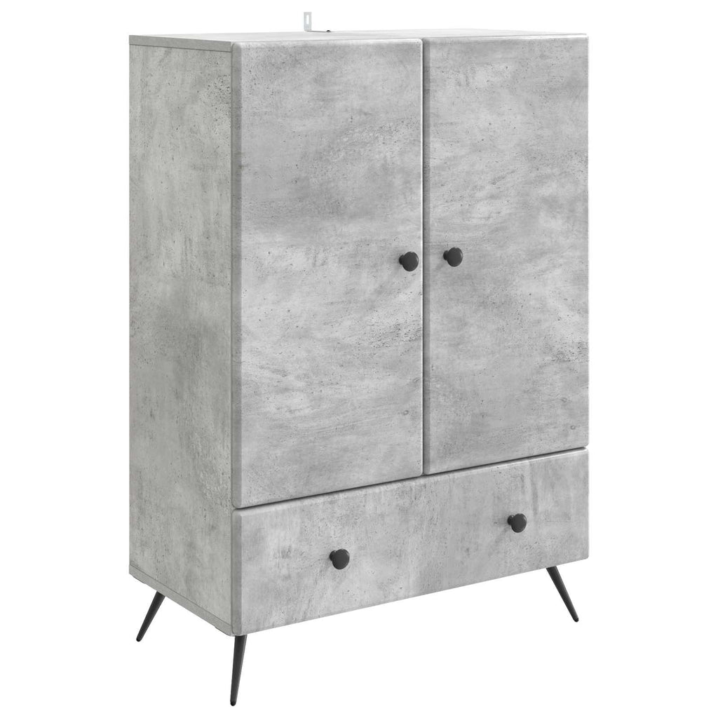 vidaXL Bufet Betonowy szary 66 x 34,5 x 95 cm Drewno inżynieryjne