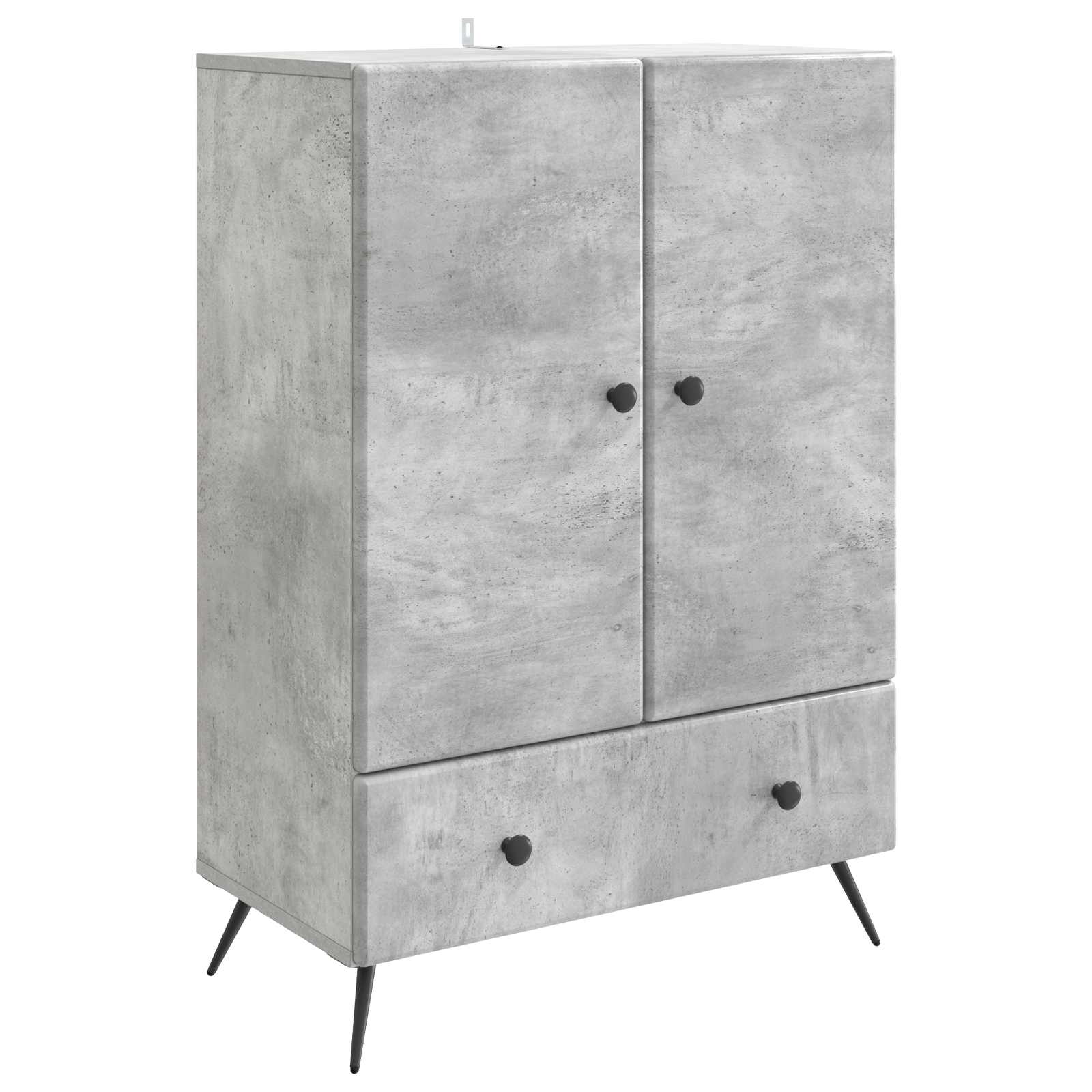 vidaXL Bufet Betonowy szary 66 x 34,5 x 95 cm Drewno inżynieryjne