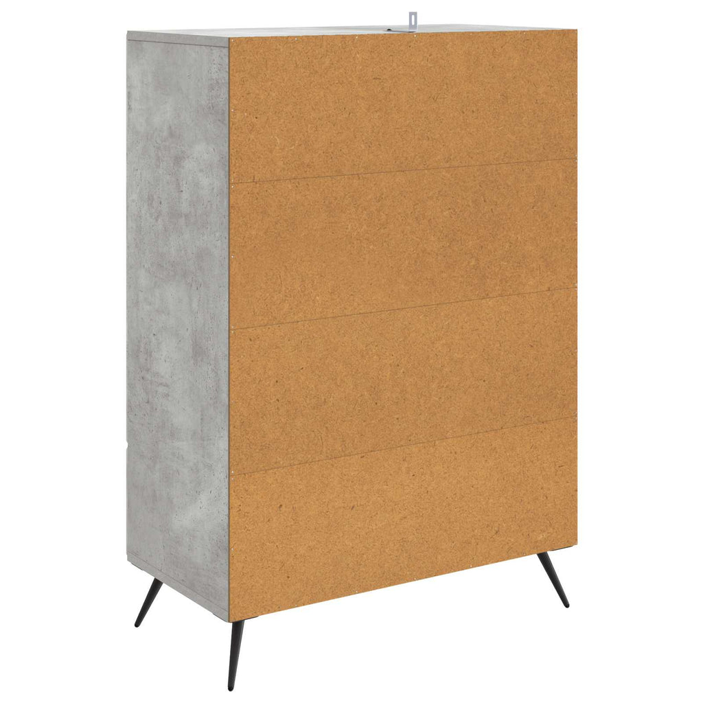 vidaXL Bufet Betonowy szary 66 x 34,5 x 95 cm Drewno inżynieryjne