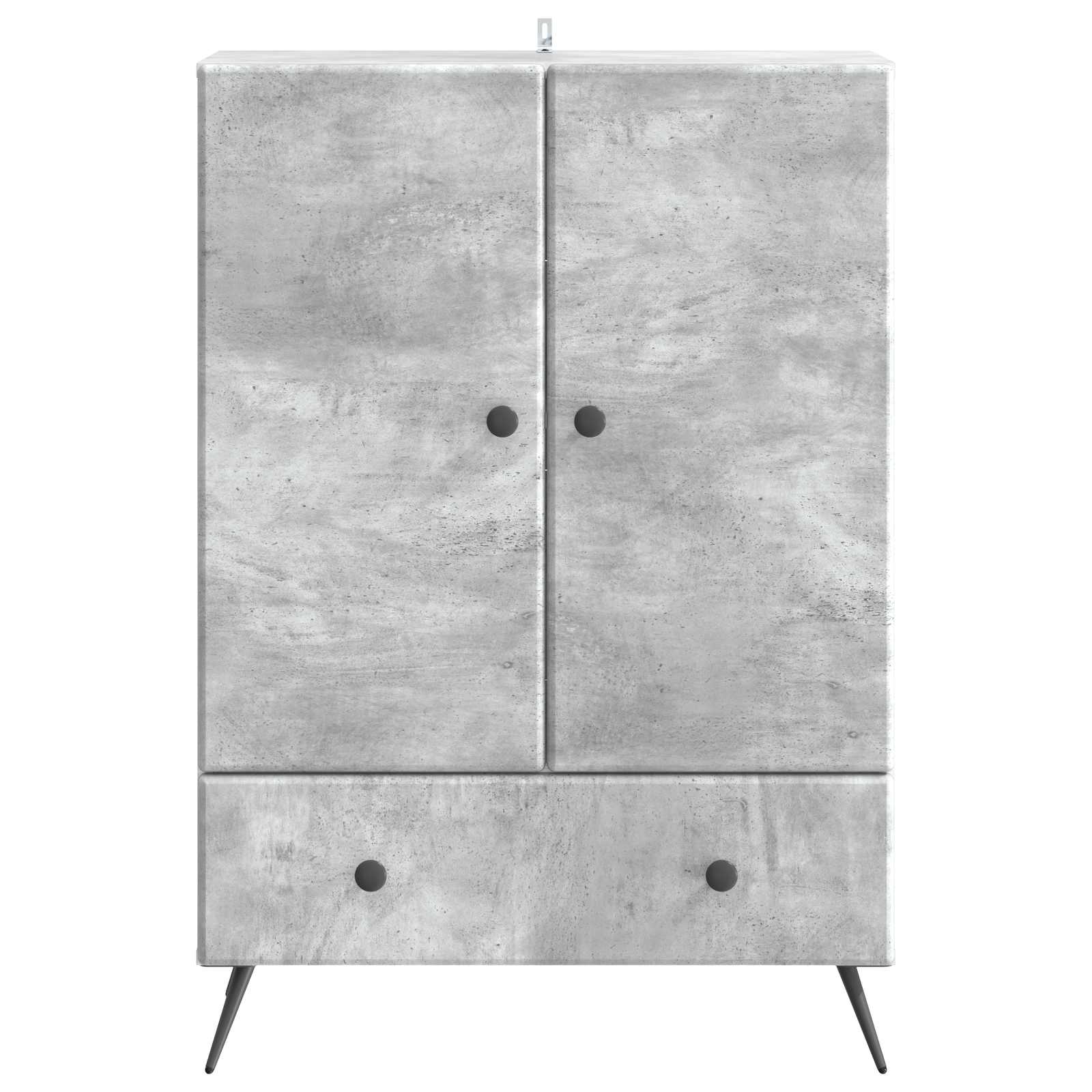 vidaXL Bufet Betonowy szary 66 x 34,5 x 95 cm Drewno inżynieryjne