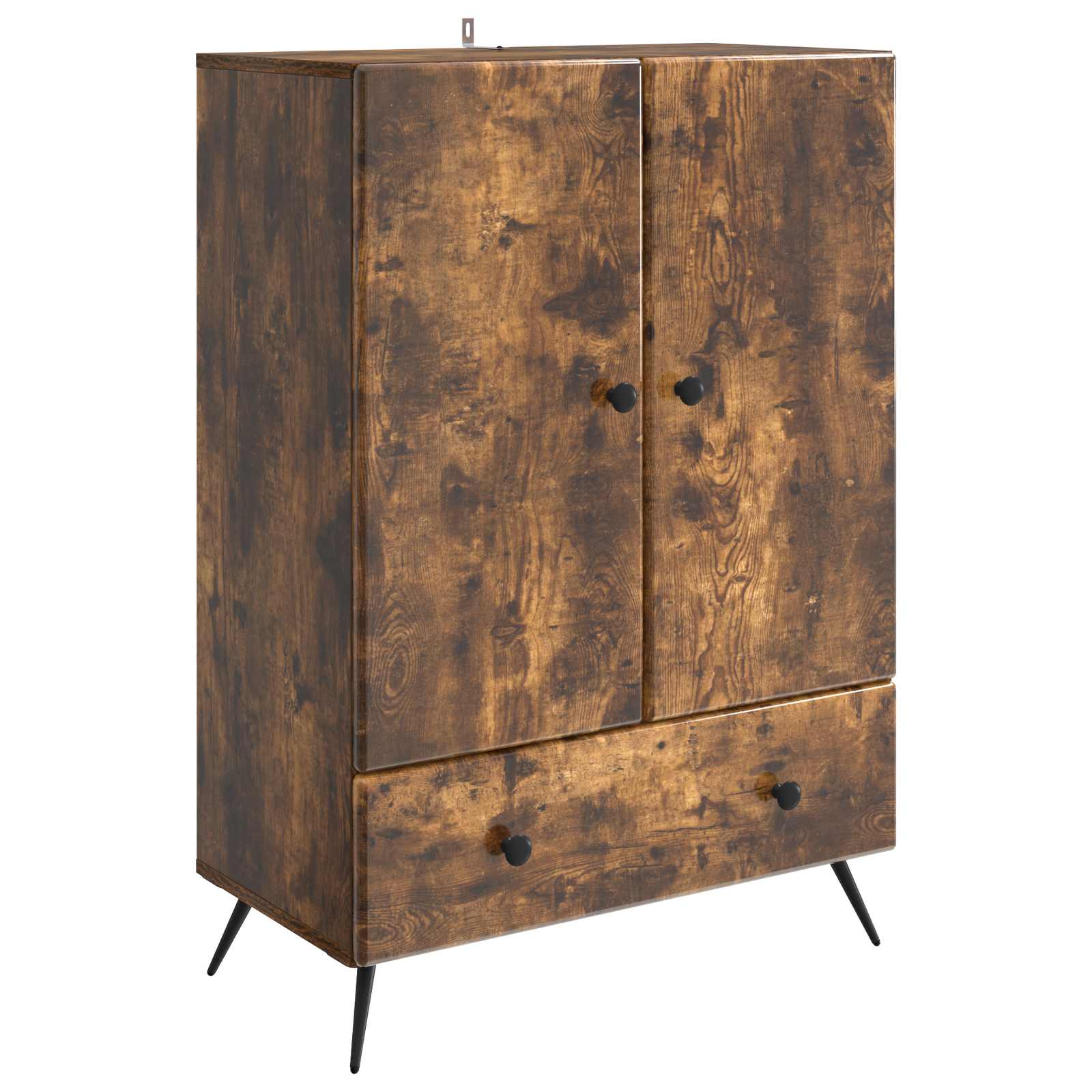 vidaXL Bufet Dąb wędzony 66 x 34,5 x 95 cm Drewno inżynieryjne