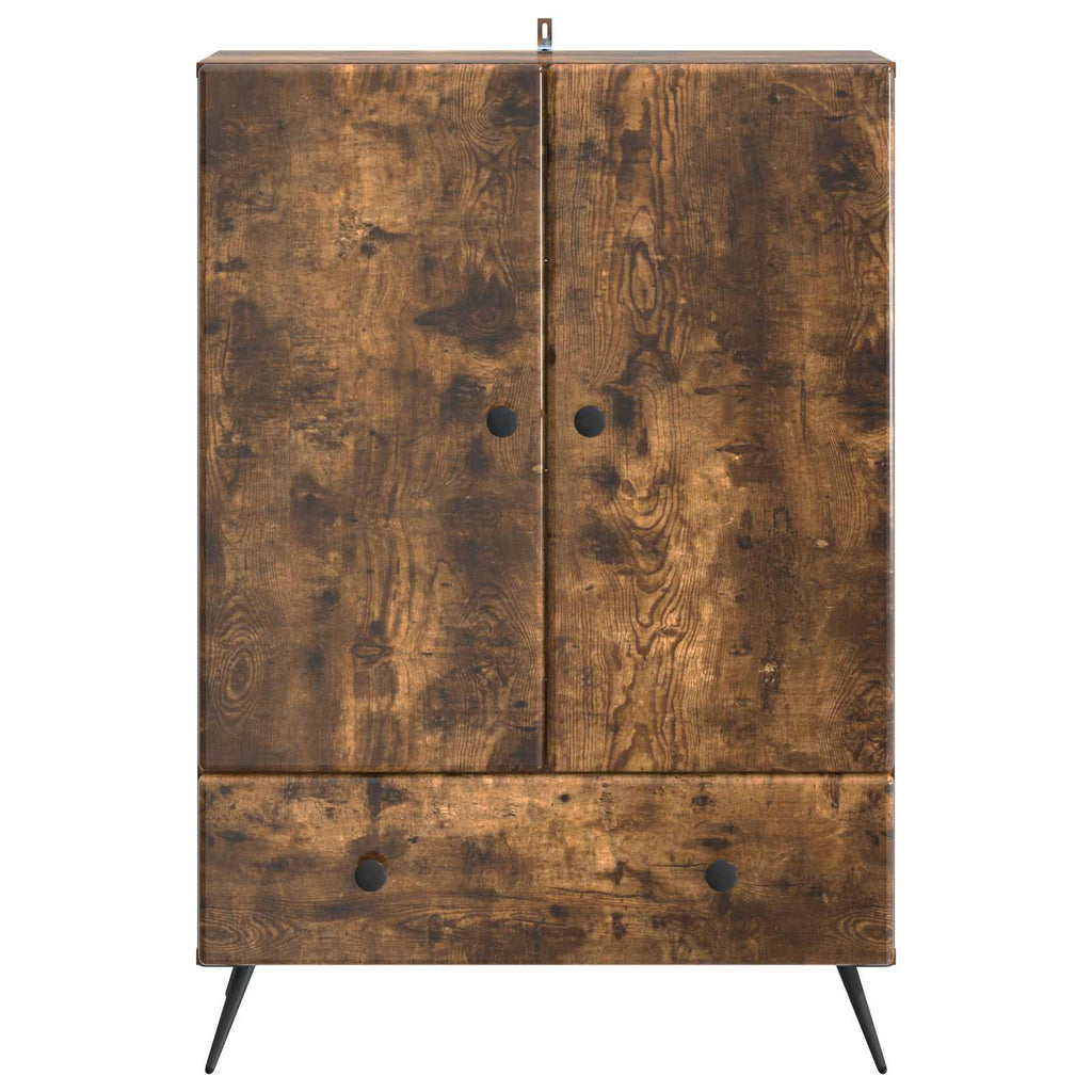 vidaXL Bufet Dąb wędzony 66 x 34,5 x 95 cm Drewno inżynieryjne