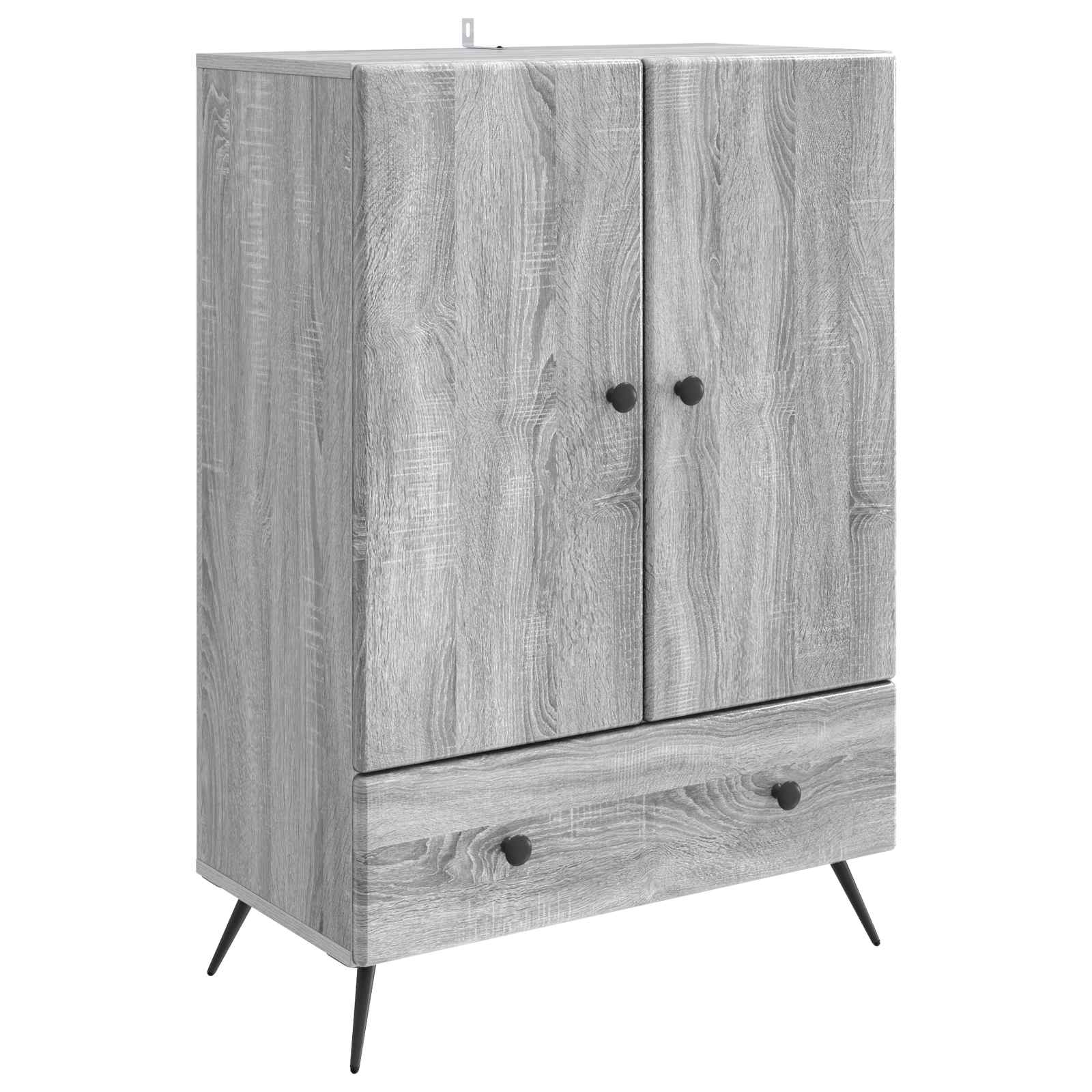 vidaXL Bufet Szary Sonoma 66 x 34,5 x 95 cm Drewno inżynieryjne