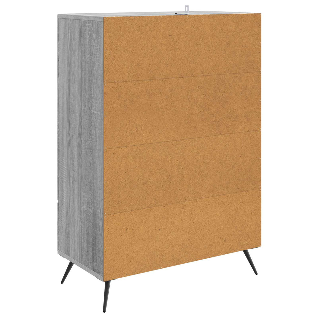 vidaXL Bufet Szary Sonoma 66 x 34,5 x 95 cm Drewno inżynieryjne