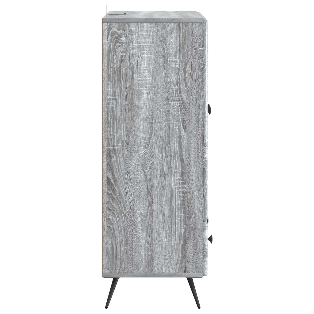 vidaXL Bufet Szary Sonoma 66 x 34,5 x 95 cm Drewno inżynieryjne