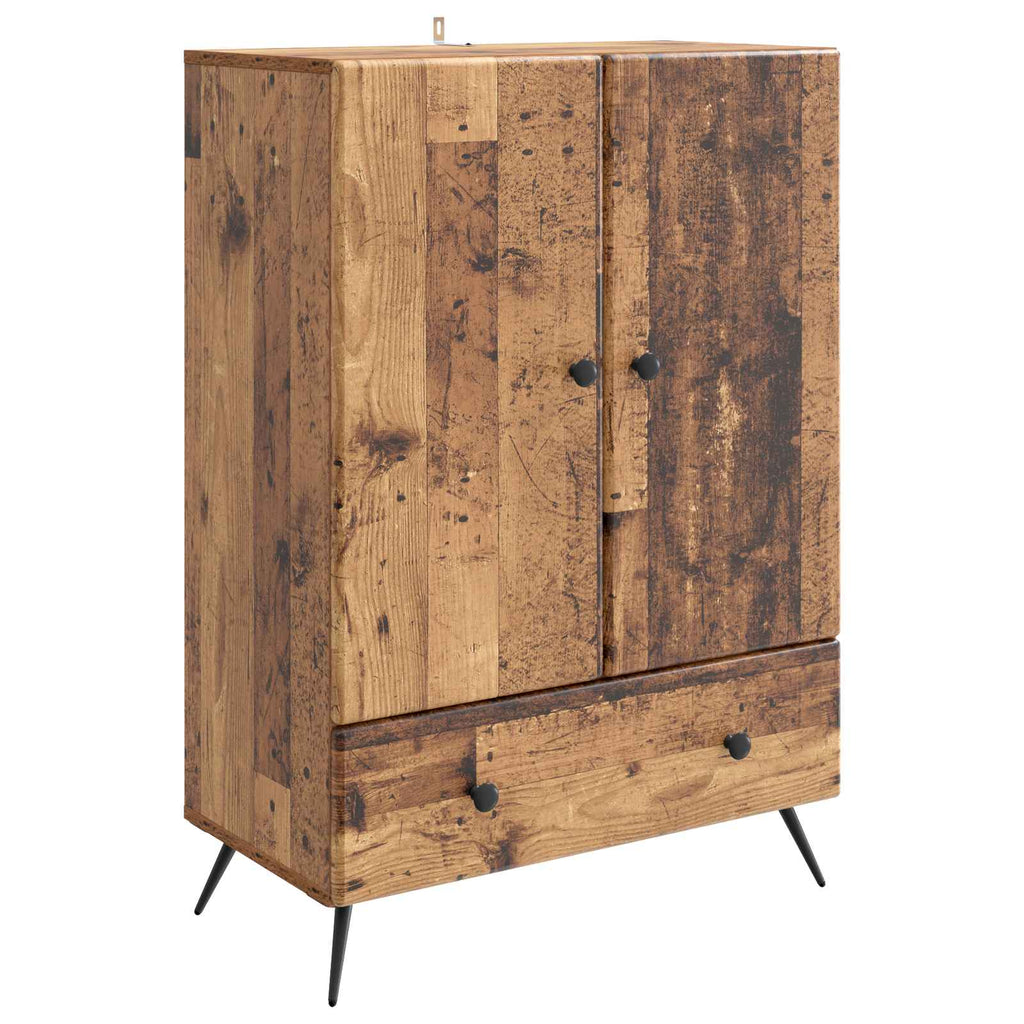 vidaXL Bufet Stare drewno 66 x 34,5 x 95 cm Drewno inżynieryjne