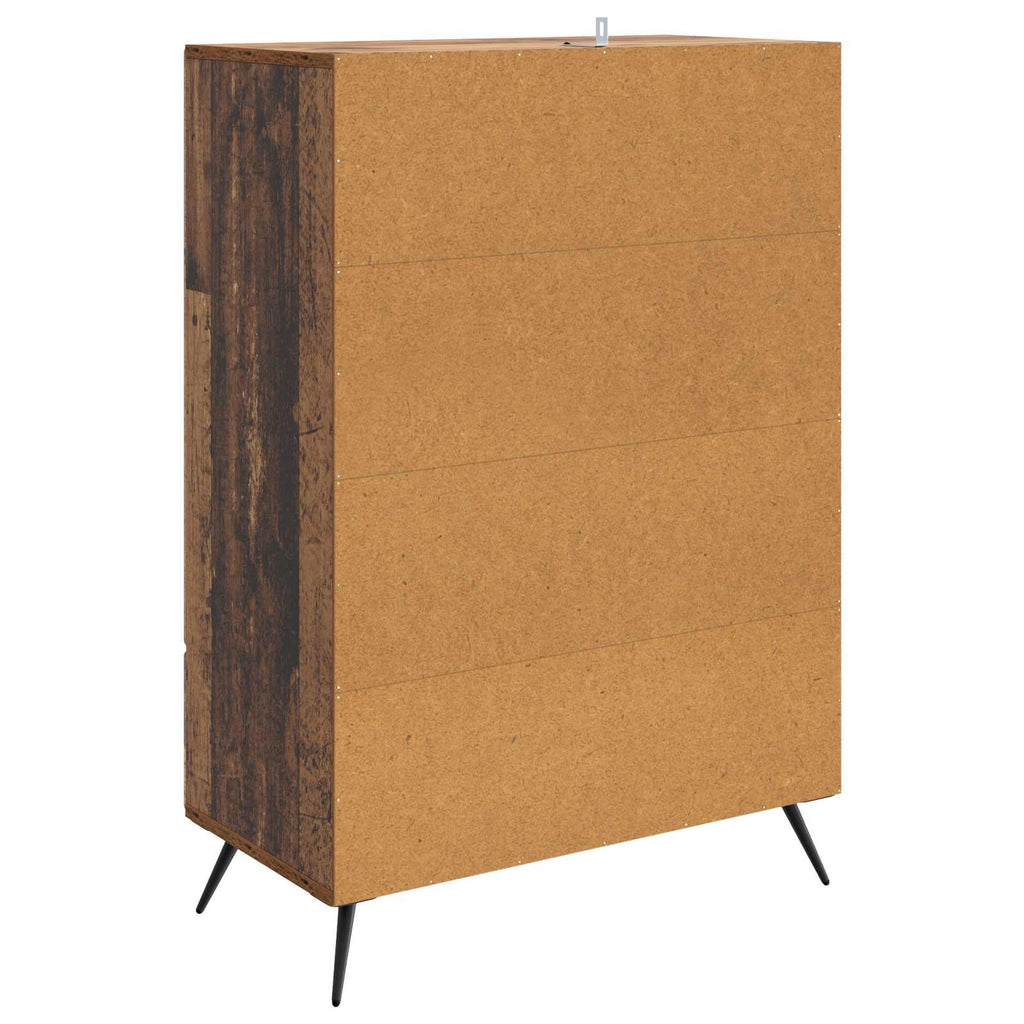 vidaXL Bufet Stare drewno 66 x 34,5 x 95 cm Drewno inżynieryjne