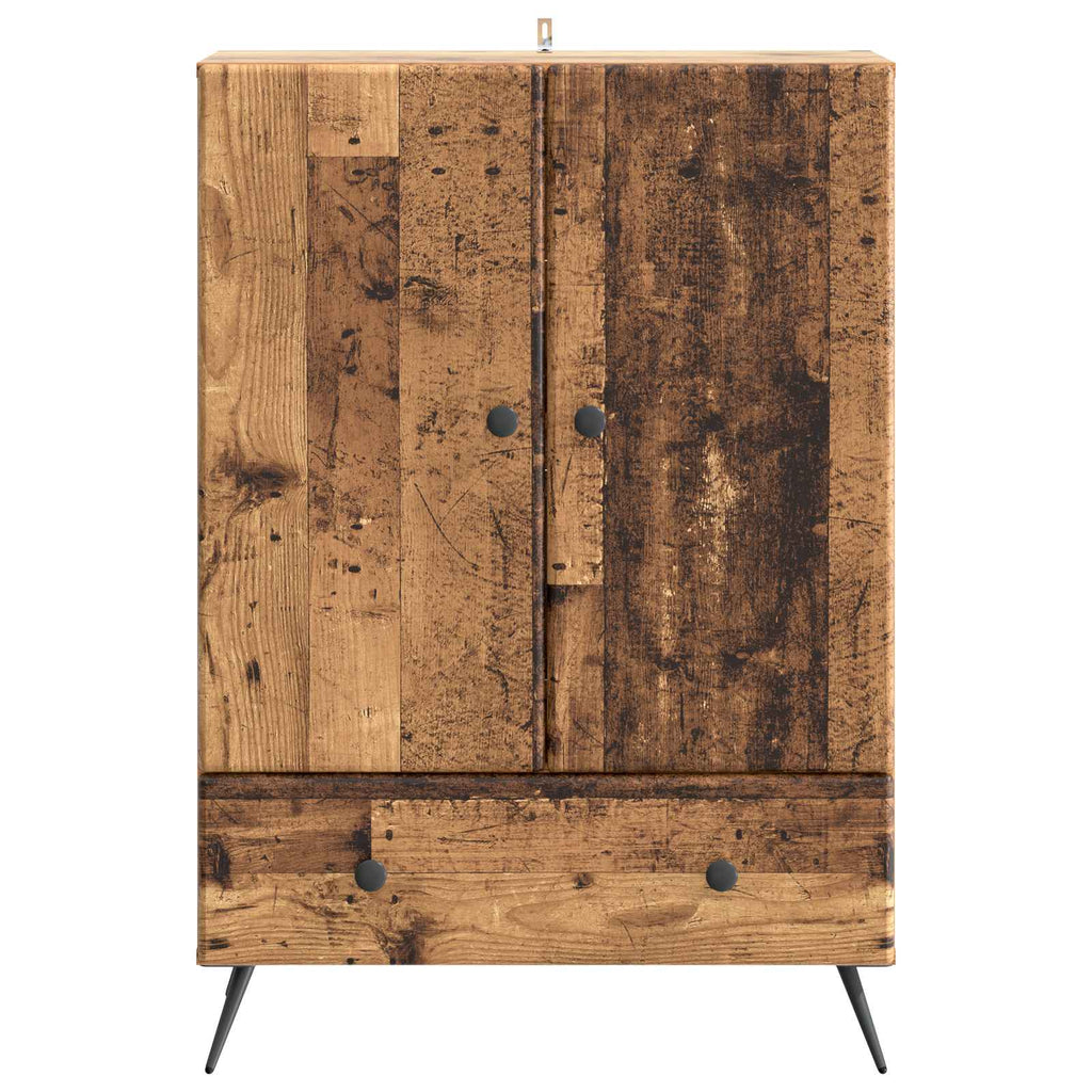 vidaXL Bufet Stare drewno 66 x 34,5 x 95 cm Drewno inżynieryjne