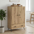 vidaXL Bufet Dąb artisan 66 x 34,5 x 95 cm Drewno inżynieryjne