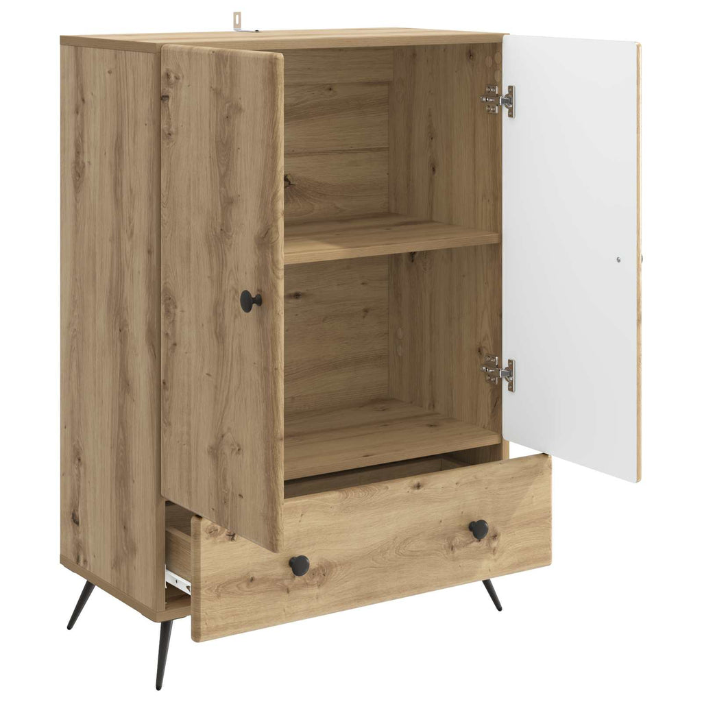 vidaXL Bufet Dąb artisan 66 x 34,5 x 95 cm Drewno inżynieryjne