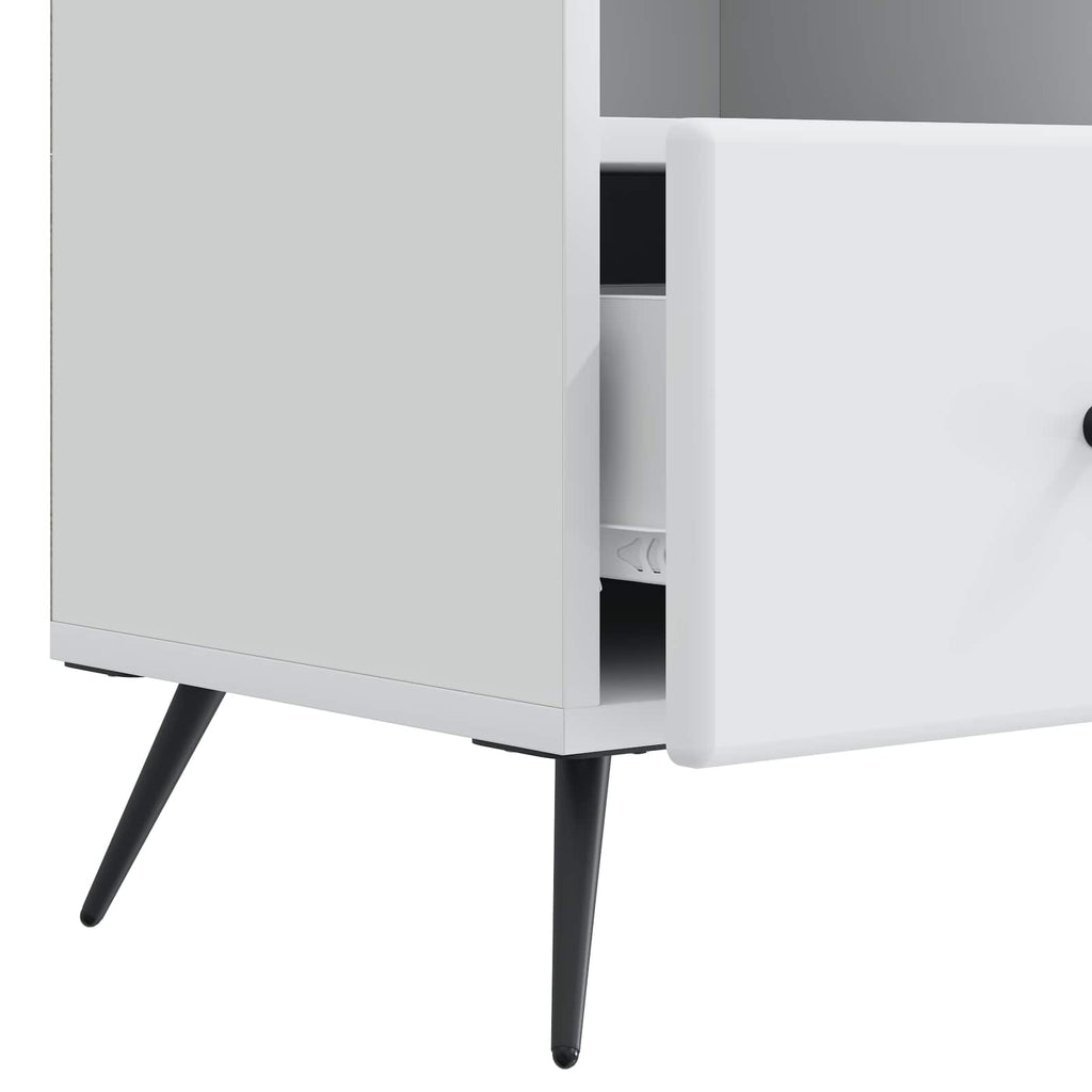 vidaXL Szafka pod telewizor z szufladą Biały 102 x 34,5 x 50 cm